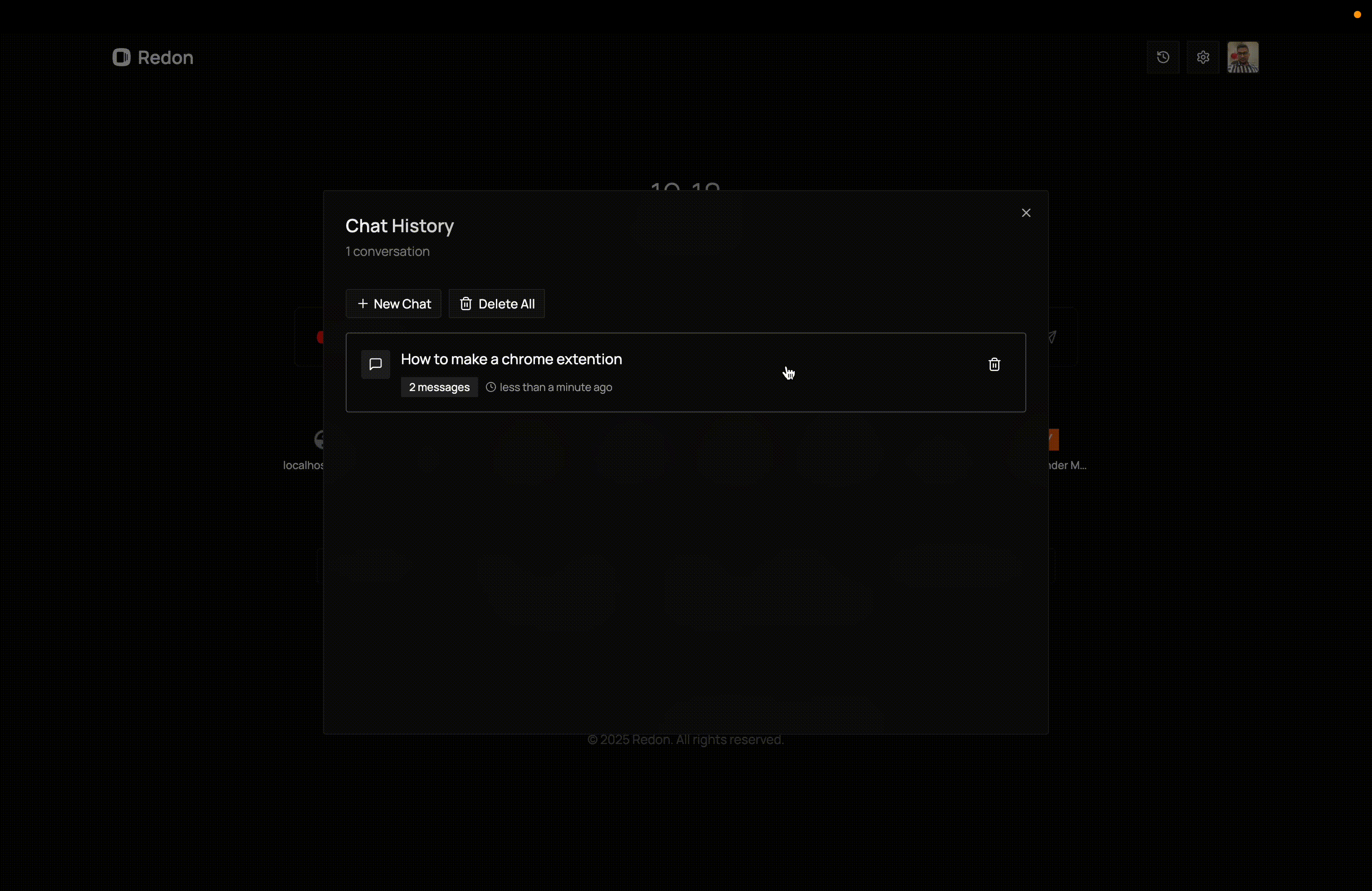 Chat History Access Demo